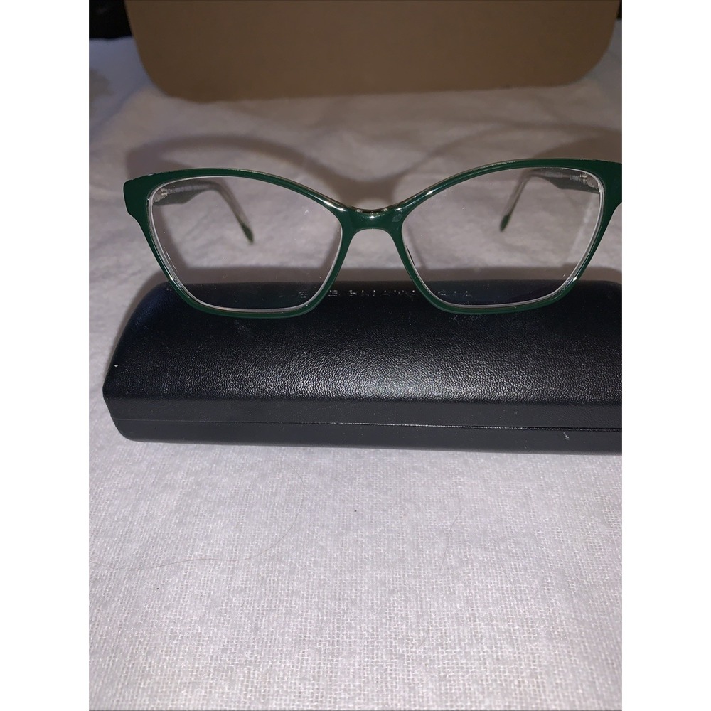 BCBG Maxazria Frames With Case Included Green with Gold Specks
